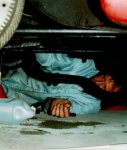 Andy under car